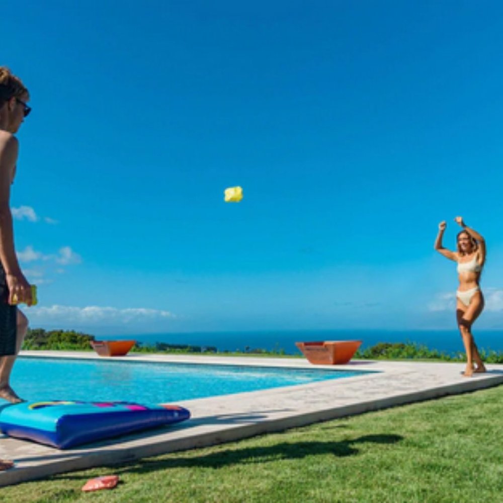 PoolCandy Inflatable Cornhole Game Pool Floating NEW! - Picture 2 of 11